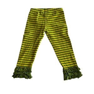 Unicorn Farm Striped Leggings Size 2 Years